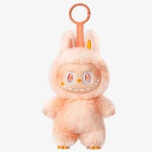NWT *GIFTABLE* Pop Mart Labubu Big Into Energy Plush Pendant Happiness Peach